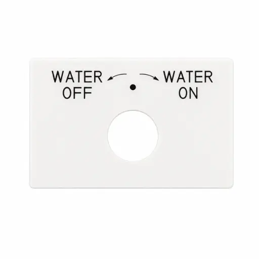 [9040] Label, Water On Off